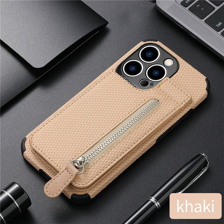 Zip Zip Elegance Wallet iPhone Cover