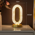 Krystal LED Bordlampe: Dæmpbar, USB Opladning, Berøring & Fjernbetjening