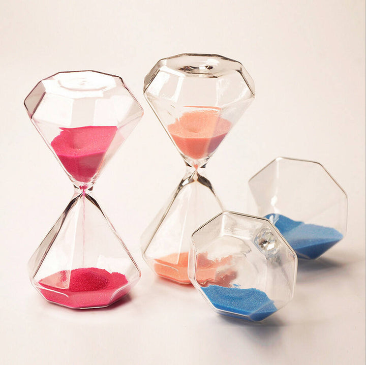5–60 minutters diamant timeglas, timeglas, timeglas, gave til børn, timeglas, hjemmedekoration, fås i flere farveindstillinger