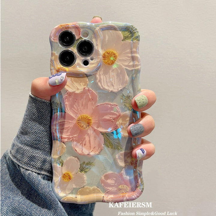 Blossom Glow Floral Pattern iPhone Cover