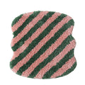Quilted striped chair cushion