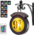 Harry Potter 9 3/4 Figur Natlampe LED Magiske Væglamper Platform Hogwarts 3D Lampe Harrys Værelsesindretning Børnefødselsdagsgave
