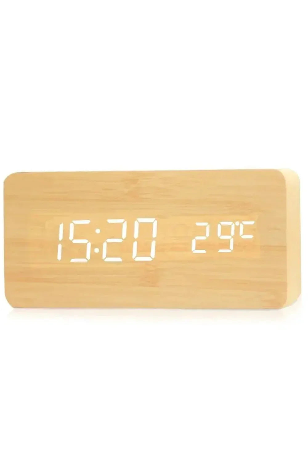 Træ LED Digital Ur