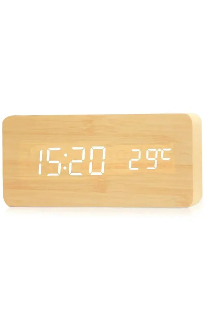 Træ LED Digital Ur