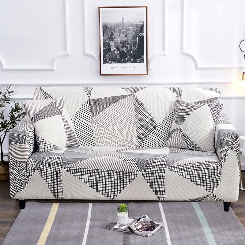 Moderne skridsikker farverig elastisk sofatræk