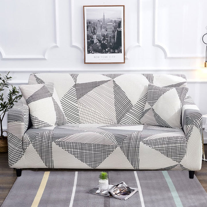 Moderne skridsikker farverig elastisk sofatræk