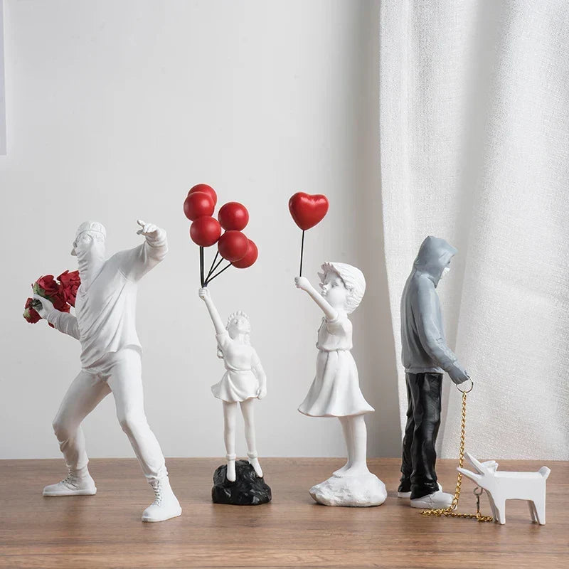 Banksy-inspireret skulpturkollektion