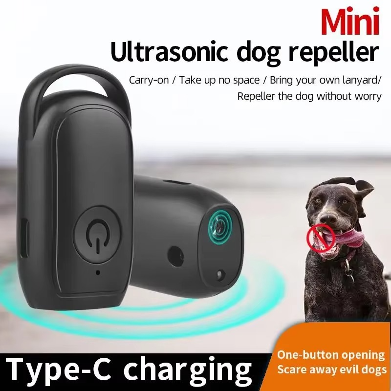 Ultralyd Mini Hund Repeller og Anti-Barking Træningsenhed med LED Lys