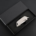Titan-Titanium legering Taske Nøglering Kniv