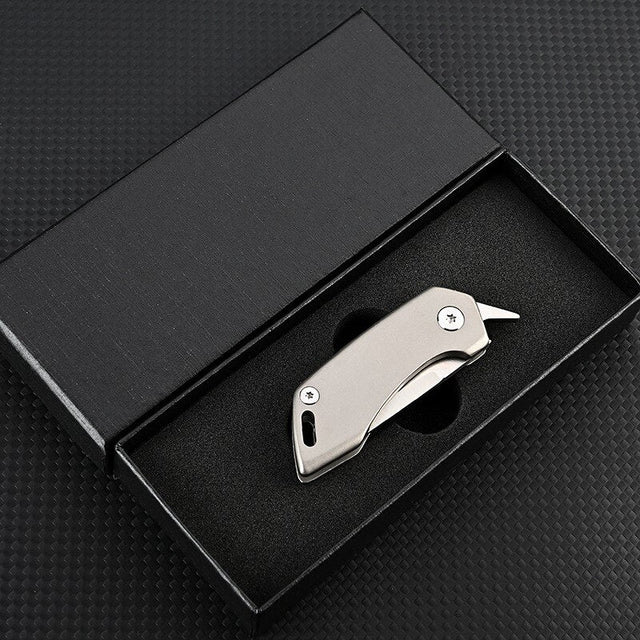 Titan-Titanium legering Taske Nøglering Kniv