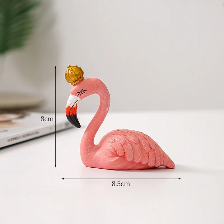 Nordisk Flamingo Figur Figur Statue Skulptur Stue Kontor Bryllup Fest Dekorationer Hjem Dekorations Tilbehør