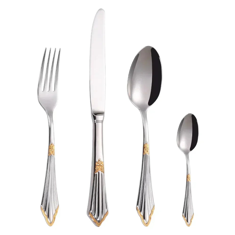 LuxSpoon | Elegant bestiksæt i gyldent design