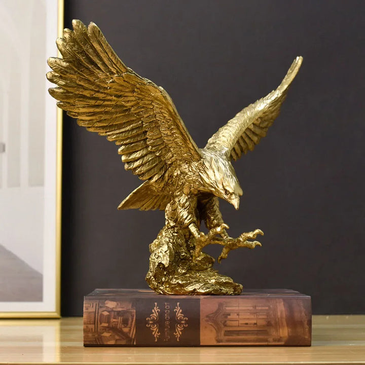Harpy Eagle Resin Statue Kunst Dyr Model Samling Ornament Hjem Kontor Skrivebord Feng Shui Dekor Figur simpel