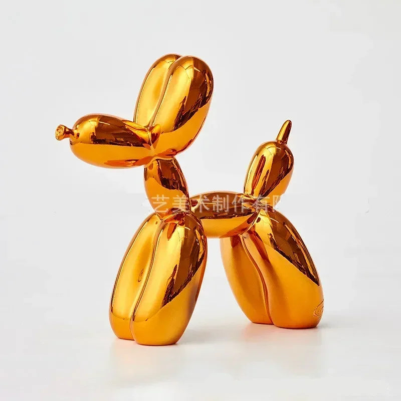 Nordisk Ballon Hund Skulptur Harpiks Dyr Ornament Kunst Skulpturer og Figurer Håndværk Hjem Dekoration Værelse Skrivebords Tilbehør