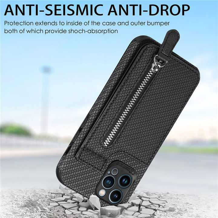 Zip Zip Elegance Wallet iPhone Cover