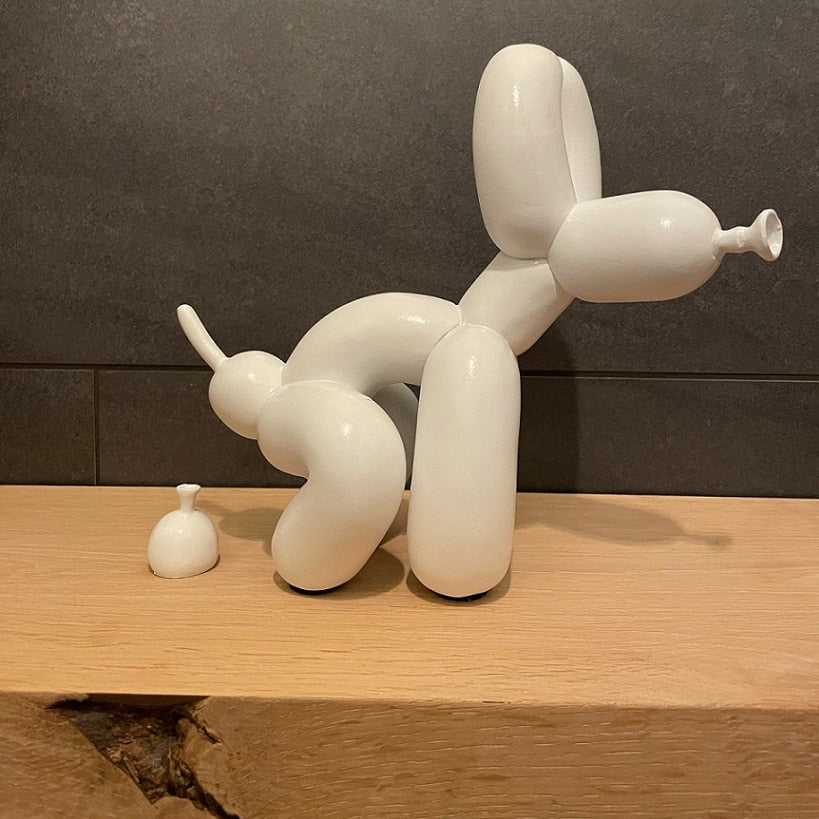 Ballon Hund Skulptur, Ballon Kunst Statue, Mini Samle Figur, Hjem Deko, Harpiks Figur, Skrivebords Tilbehør, Værelses Deko