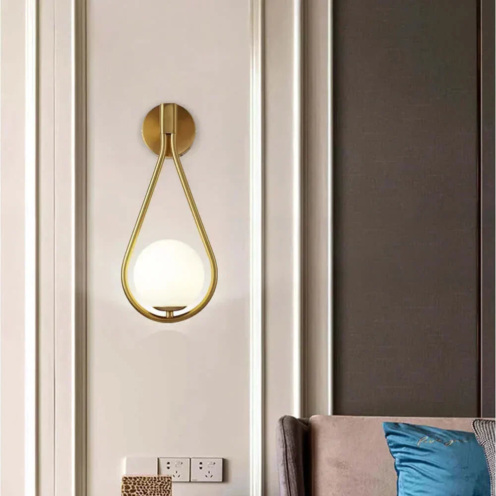 Drop Luxury Glass Ball Wall Light