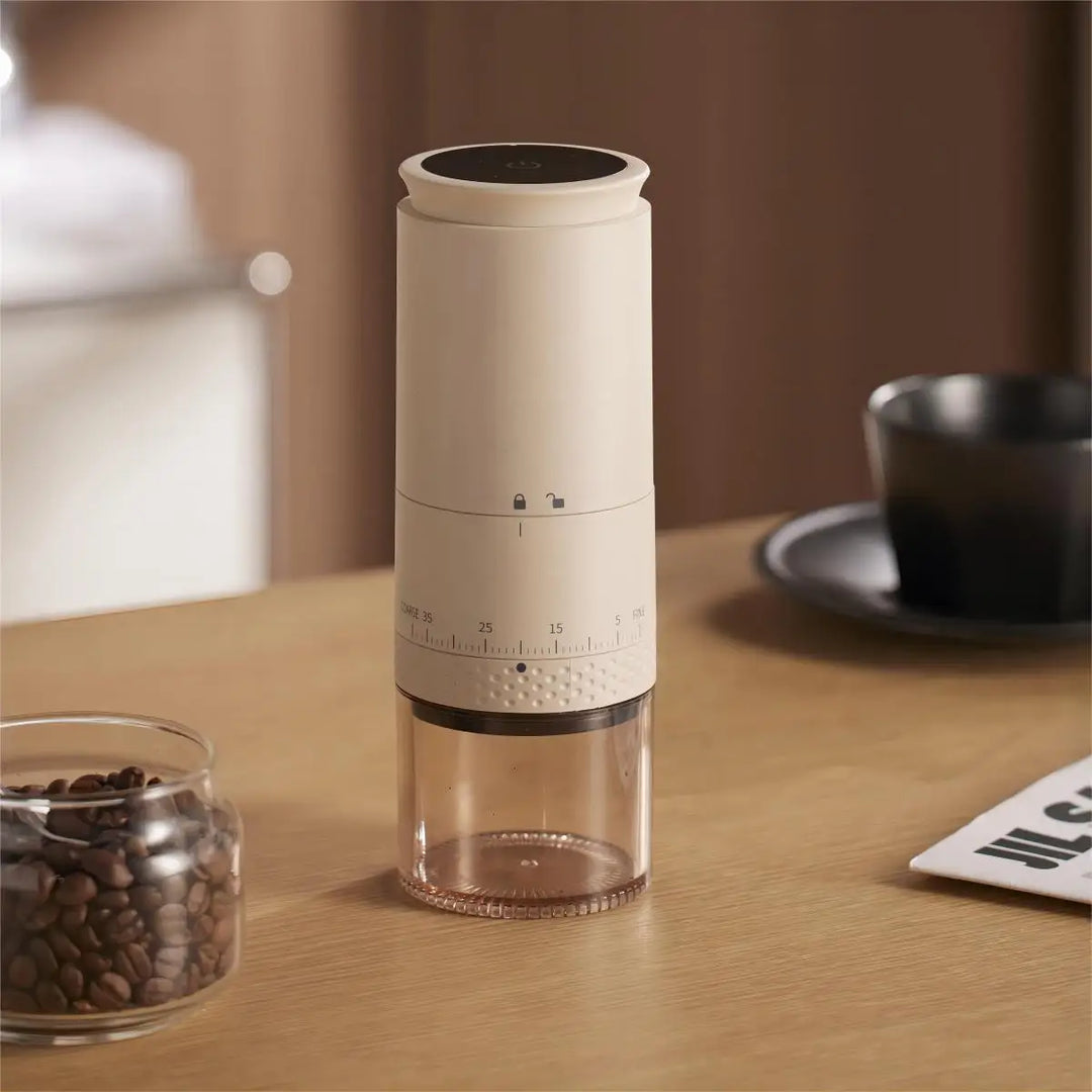 1500mAh Elektrisk Kaffekværn Ekstern Justerbar Type-C Opladning Kaffekværn Bønneknusningsmaskine Kaffemaskine