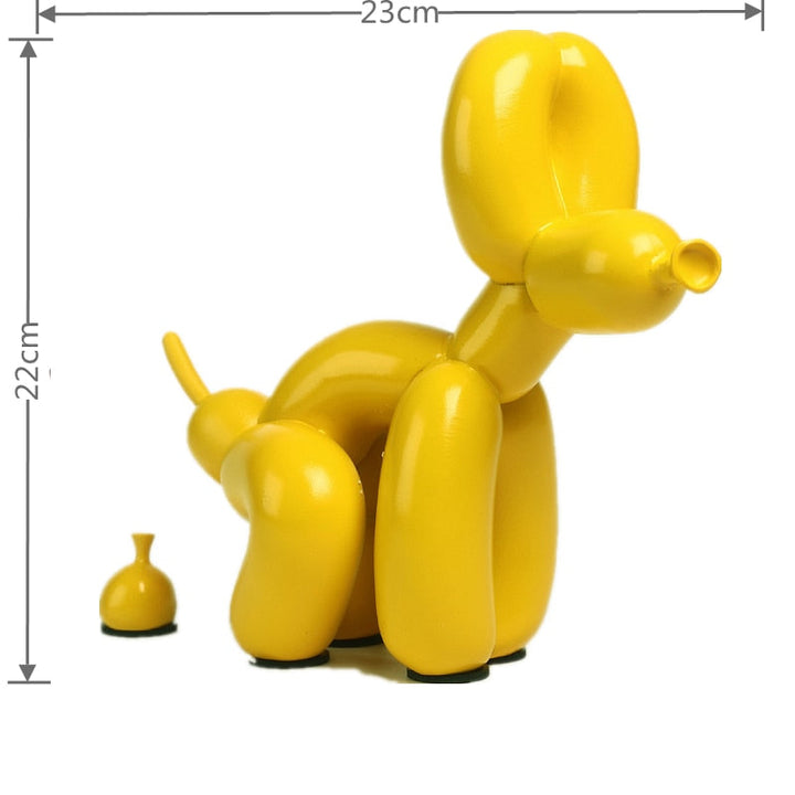 Ballonhund Skulptur, Ballon Kunst Statue, Mini Samlefigur, Hjemmeindretning, Harpiks Figur, Skrivebords Tilbehør, Værelses Dekoration