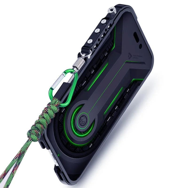 Taktisk Greb Stødabsorberende Legering Ramme iPhone Etui