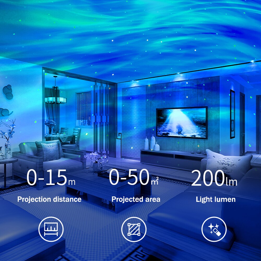 Natt Nova Galaxy Nattelys Projektor