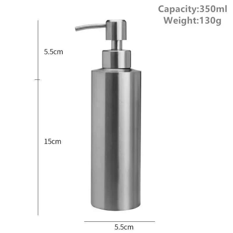 Elegant Håndpumpe Sæbedispenser i Rustfrit Stål 250ml/350ml/550ml