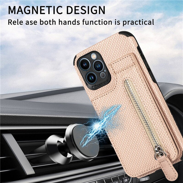 Zip Zip Elegance Wallet iPhone Cover