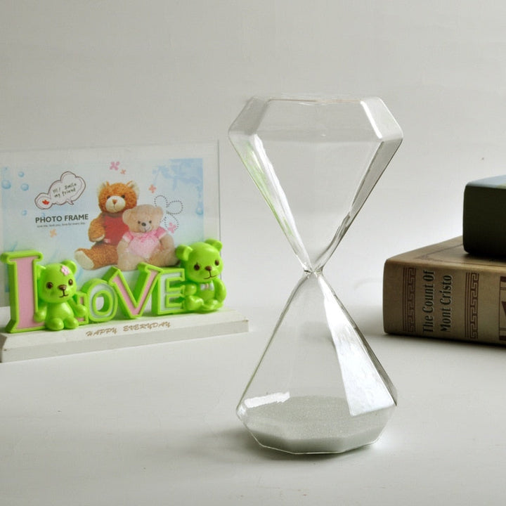5–60 minutters diamant timeglas, timeglas, timeglas, gave til børn, timeglas, hjemmedekoration, fås i flere farveindstillinger