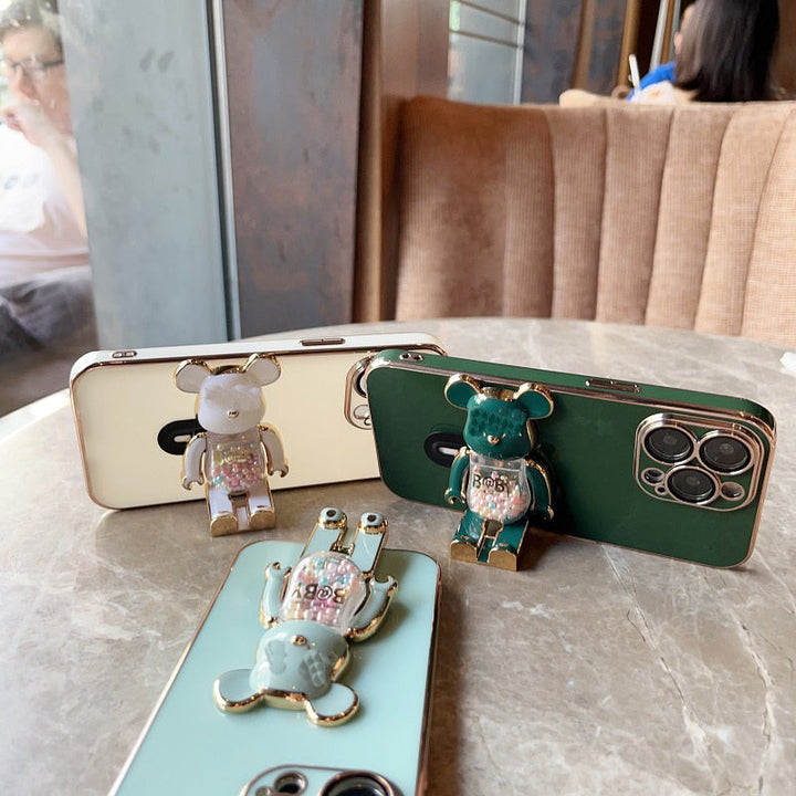 Bjørn Elsker farverig 3D Dukke Telefon Etui