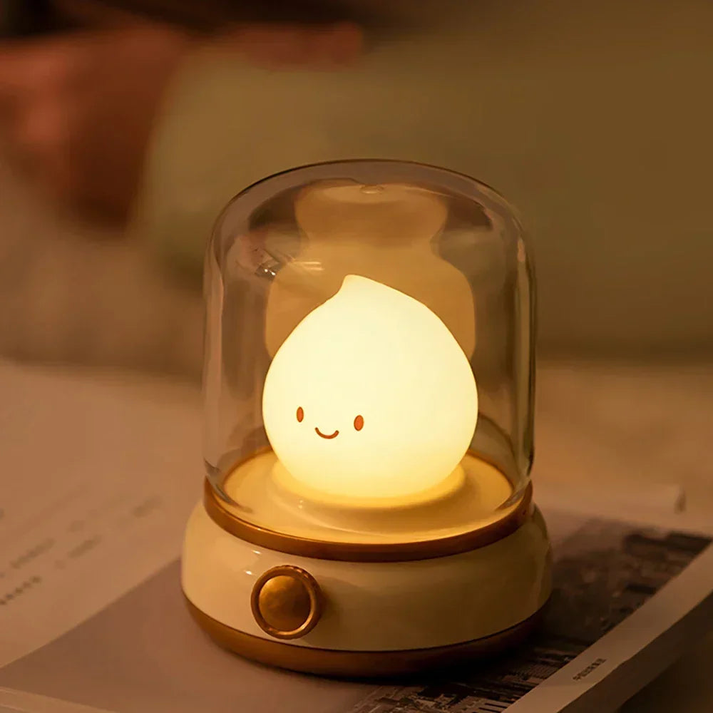 LumiFlame LED Nattelys | Retro Oliedesign | USB Genopladelig | Varm Stemningslys