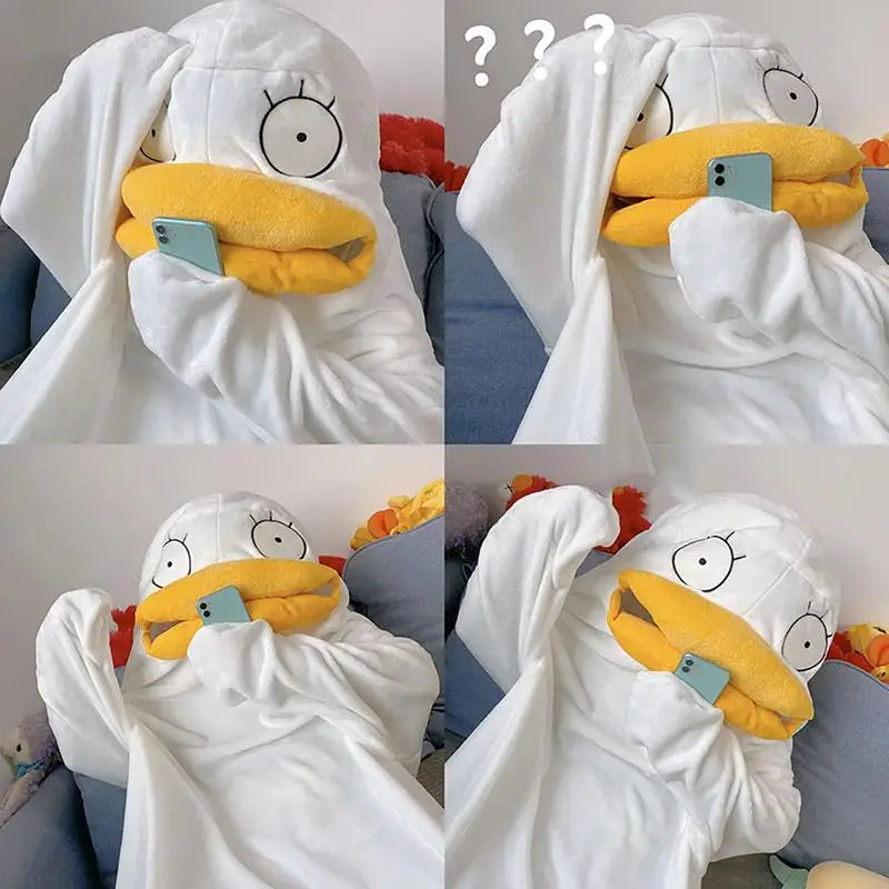 Forvirret And Varm Voksen Pyjamas Kostume