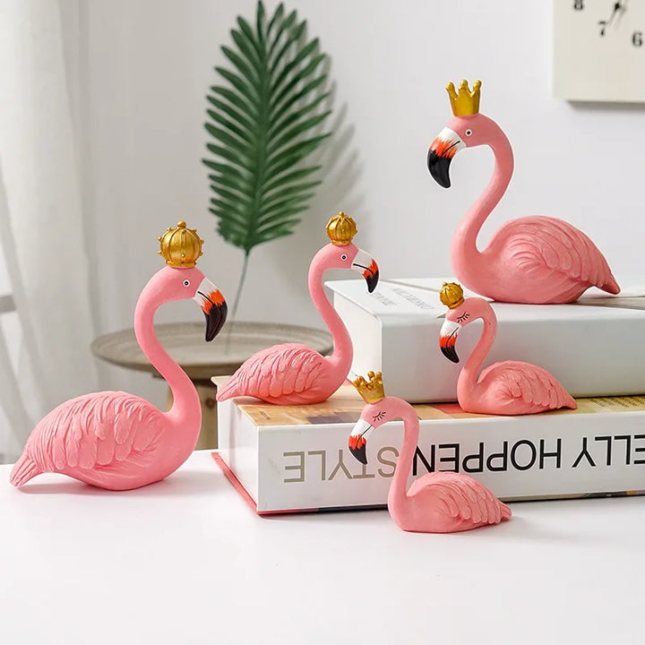 Nordisk Flamingo Figur Figur Statue Skulptur Stue Kontor Bryllup Fest Dekorationer Hjem Dekorations Tilbehør