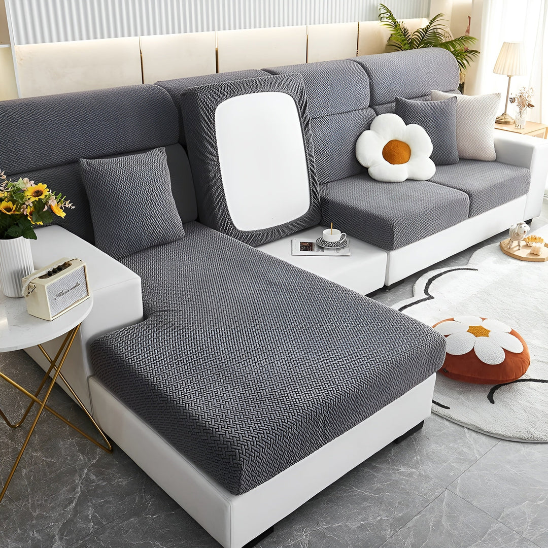 Elastic Sofa Cover – Vandafvisende og Skræddersyet | Beskyttelsesbetræk Fremstillet af Strækstof |