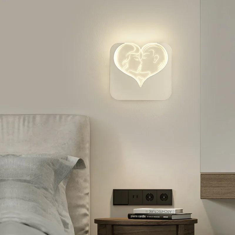 Moderne minimalistisk LED væglampe
