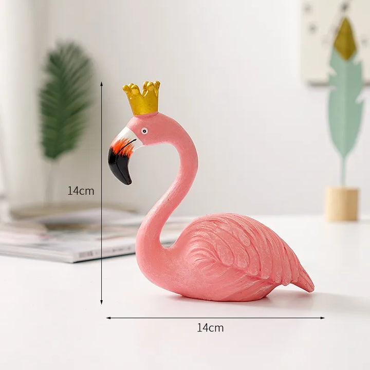Nordisk Flamingo Figur Figur Statue Skulptur Stue Kontor Bryllup Fest Dekorationer Hjem Dekorations Tilbehør