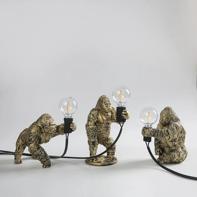 Vred Gorilla Bord Natlampe