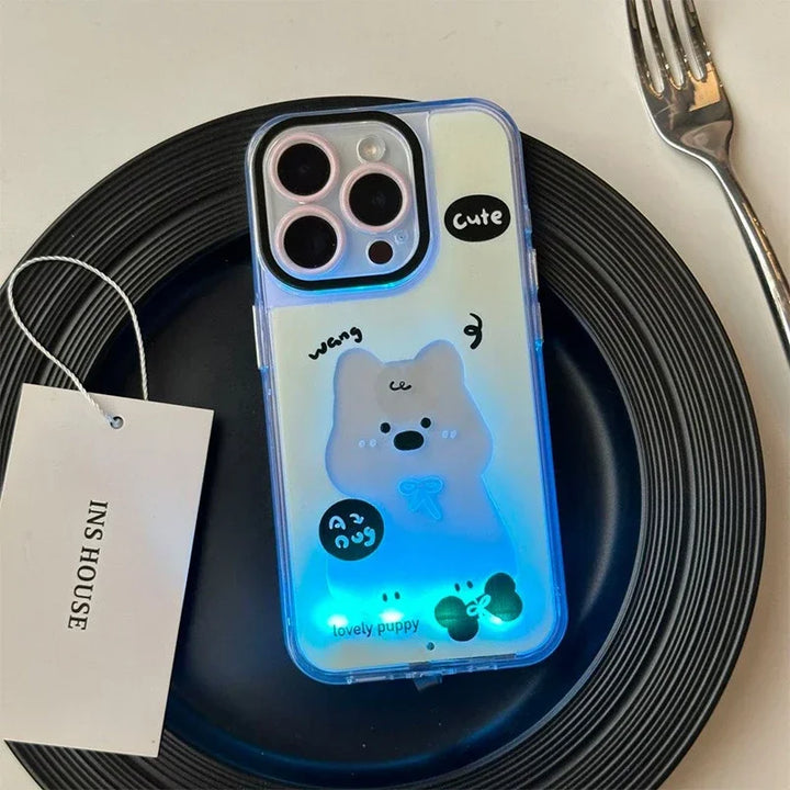 Glødende Hvalp Lysende iPhone Cover