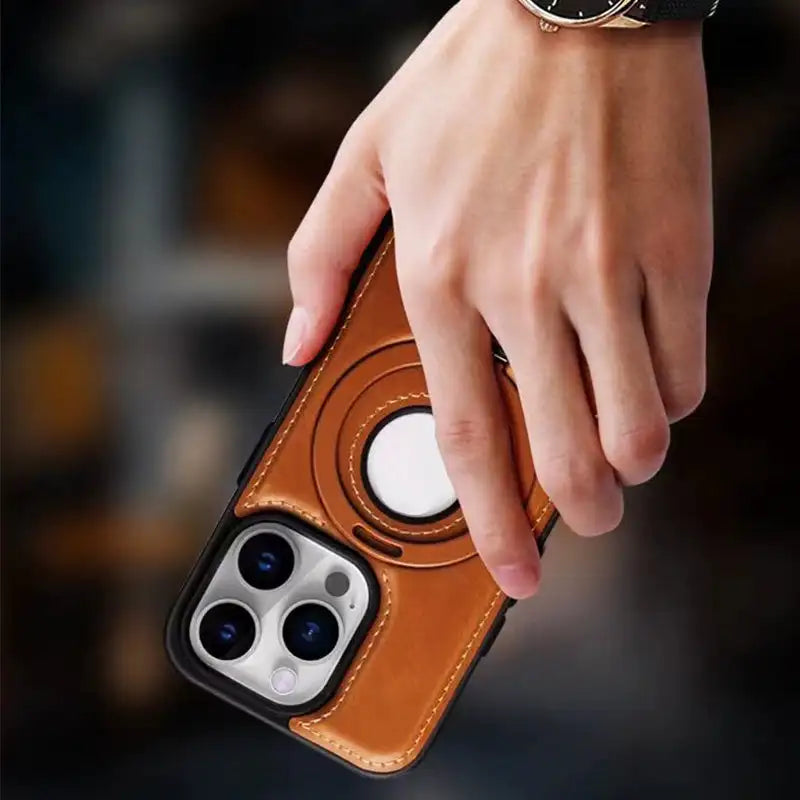 Magnetisk iPhone-cover med usynlig ringholder