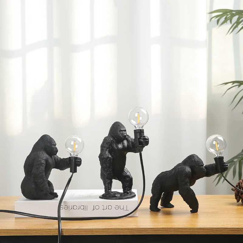 Vred Gorilla Bord Natlampe