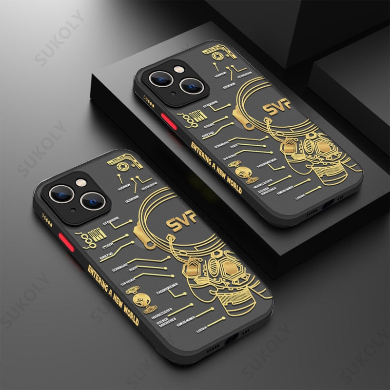 Space Road Relax Astronaut iPhone Cover