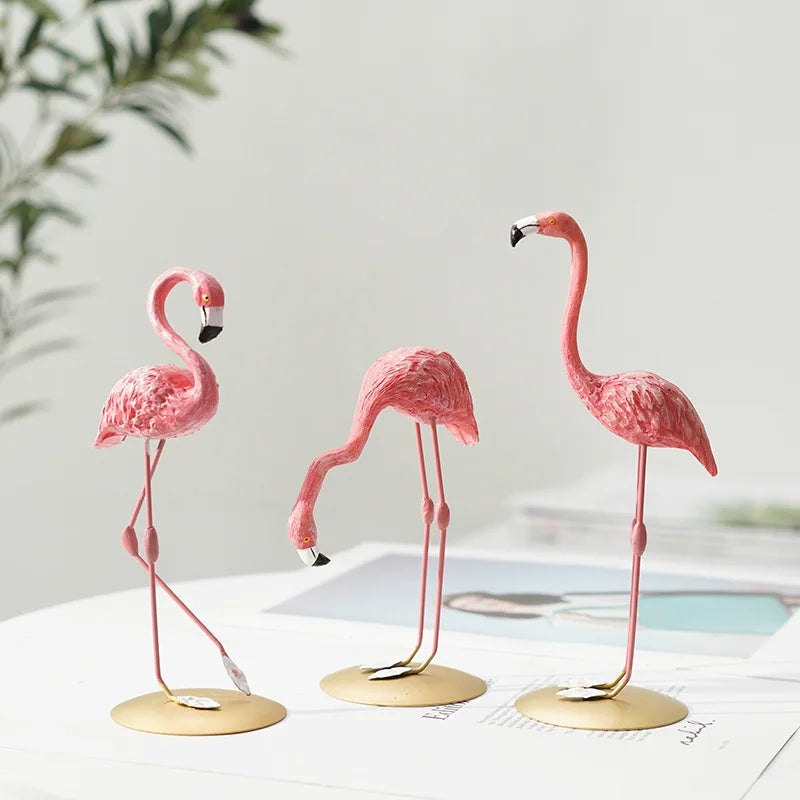 Nordisk Flamingo Figur Figur Statue Skulptur Stue Kontor Bryllup Fest Dekorationer Hjem Dekorations Tilbehør