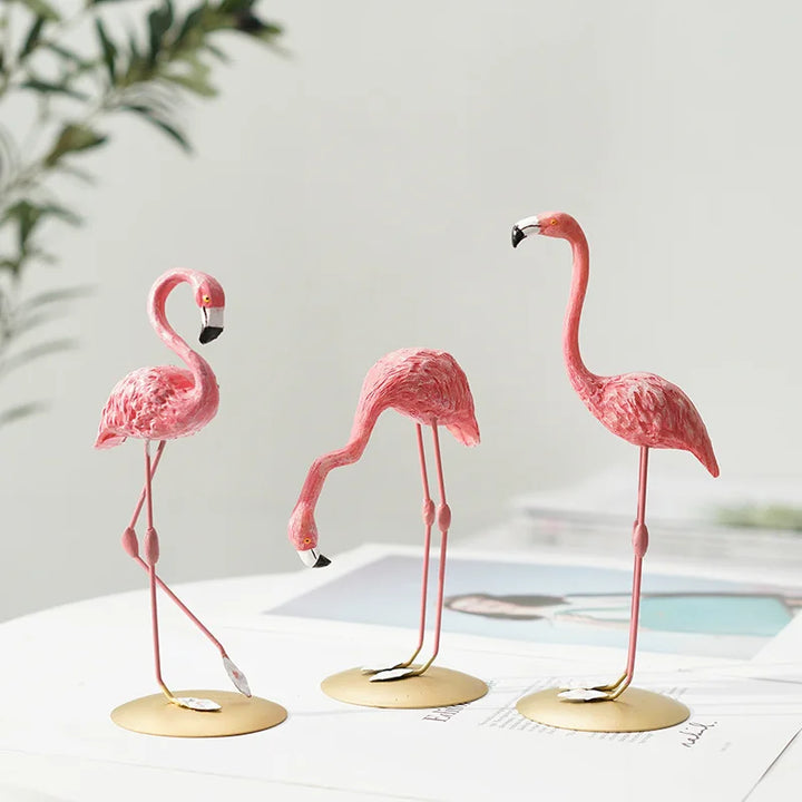 Nordisk Flamingo Figur Figur Statue Skulptur Stue Kontor Bryllup Fest Dekorationer Hjem Dekorations Tilbehør