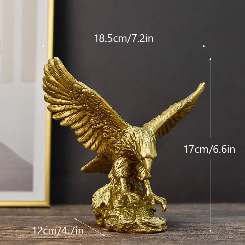 Harpy Eagle Resin Statue Kunst Dyr Model Samling Ornament Hjem Kontor Skrivebord Feng Shui Dekor Figur simpel