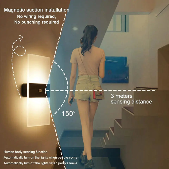 Éclatante - Touch Panel Væglampe USB genopladelig