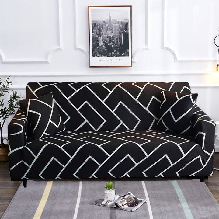 Moderne skridsikker farverig elastisk sofatræk