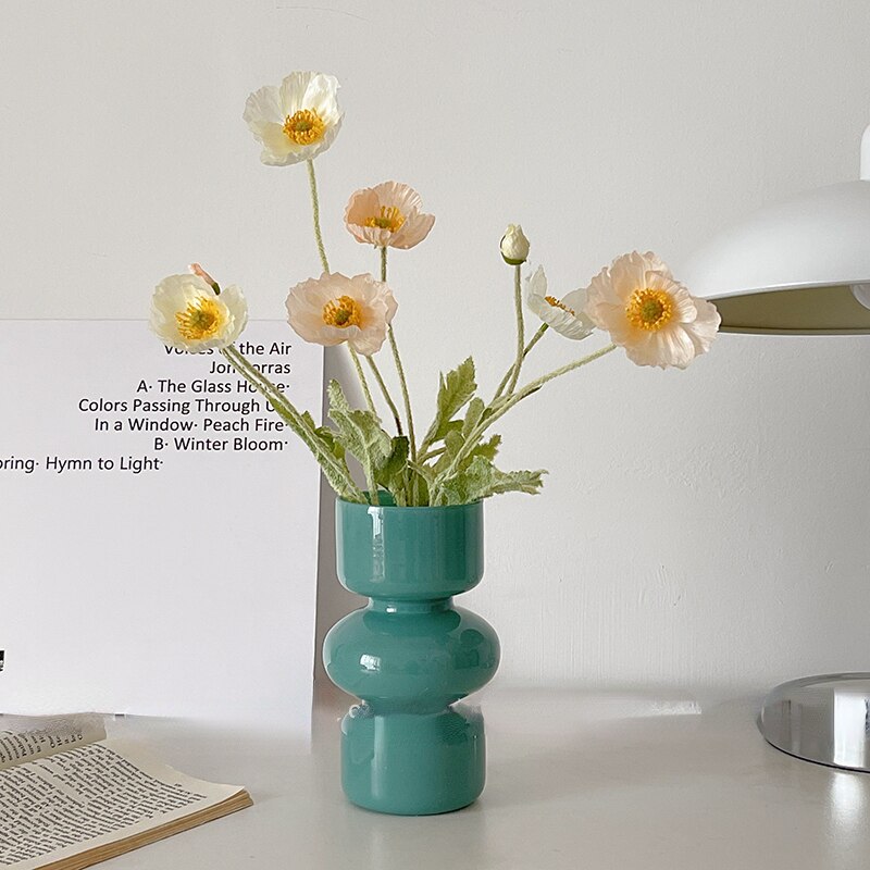 Glas Dyre Vase - Multifarvet