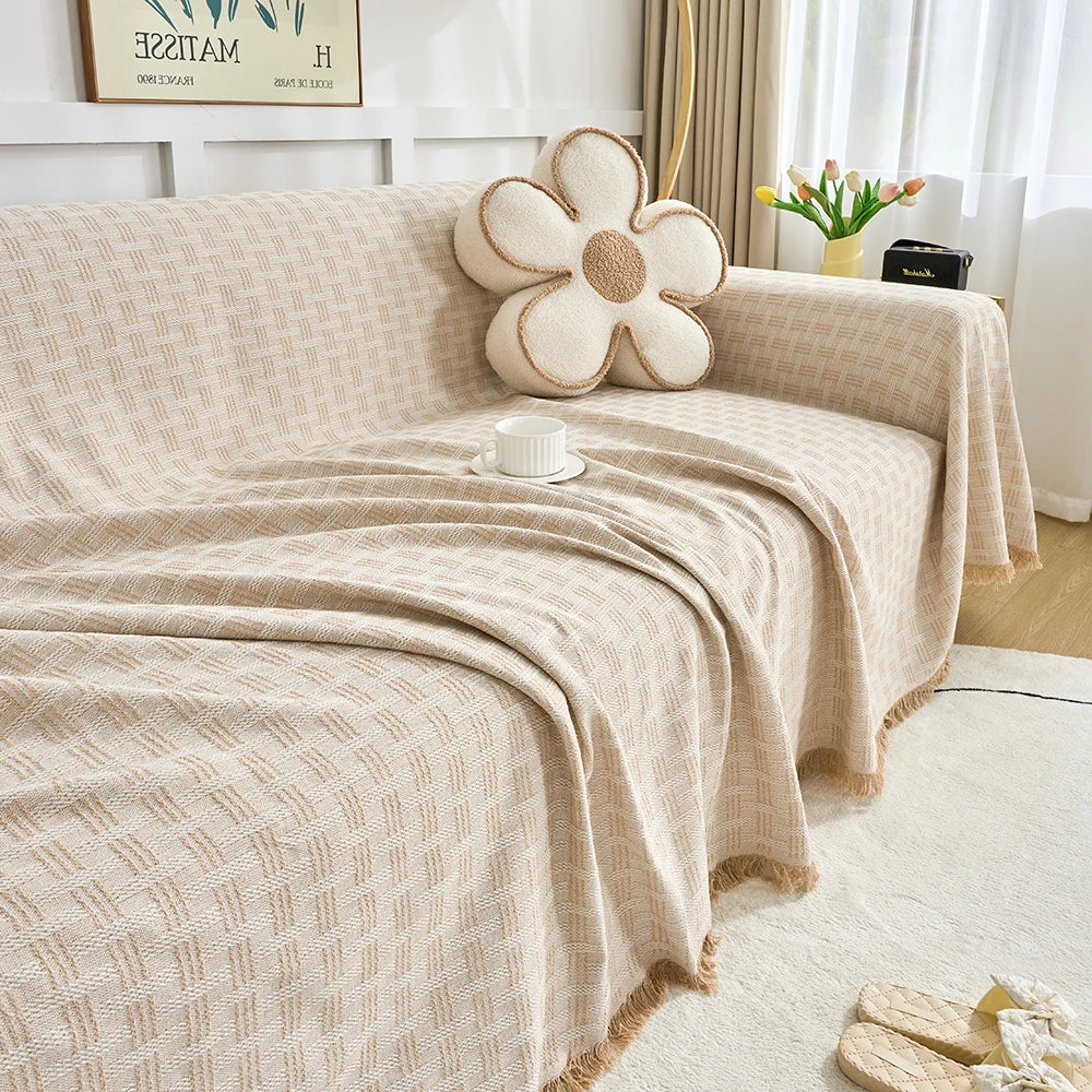 DualComfort Vendbar Sofapude – Stilfuld, Vaskbar Sofa Beskytter til 3–4 Personers Sofaer