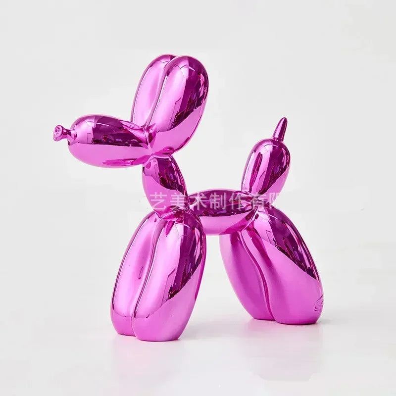 Nordisk Ballon Hund Skulptur Harpiks Dyr Ornament Kunst Skulpturer og Figurer Håndværk Hjem Dekoration Værelse Skrivebords Tilbehør