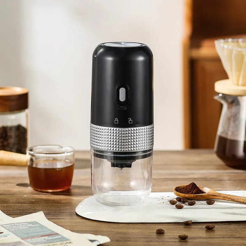 Elektrisk Kaffekværn Type C USB Opladning Professionel Keramisk Mahlkerne Kaffebønner Kværn Bærbar Kaffemaskine Tilbehør