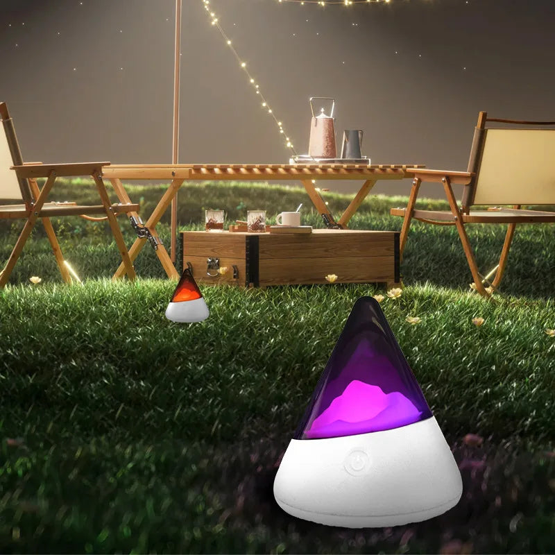 Trådløs LED Natlampe i Isbjerg Design